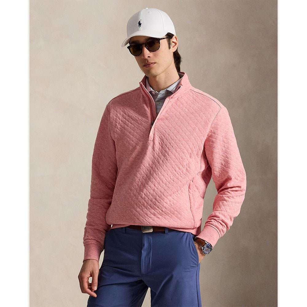 Quilted Double Knit 1/2 Zip Pullover
