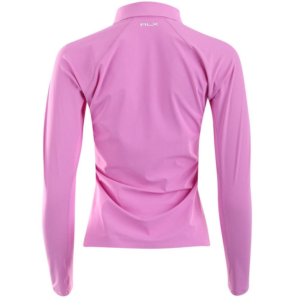 Women's Luxury Warp Knit Long Sleeve Polo