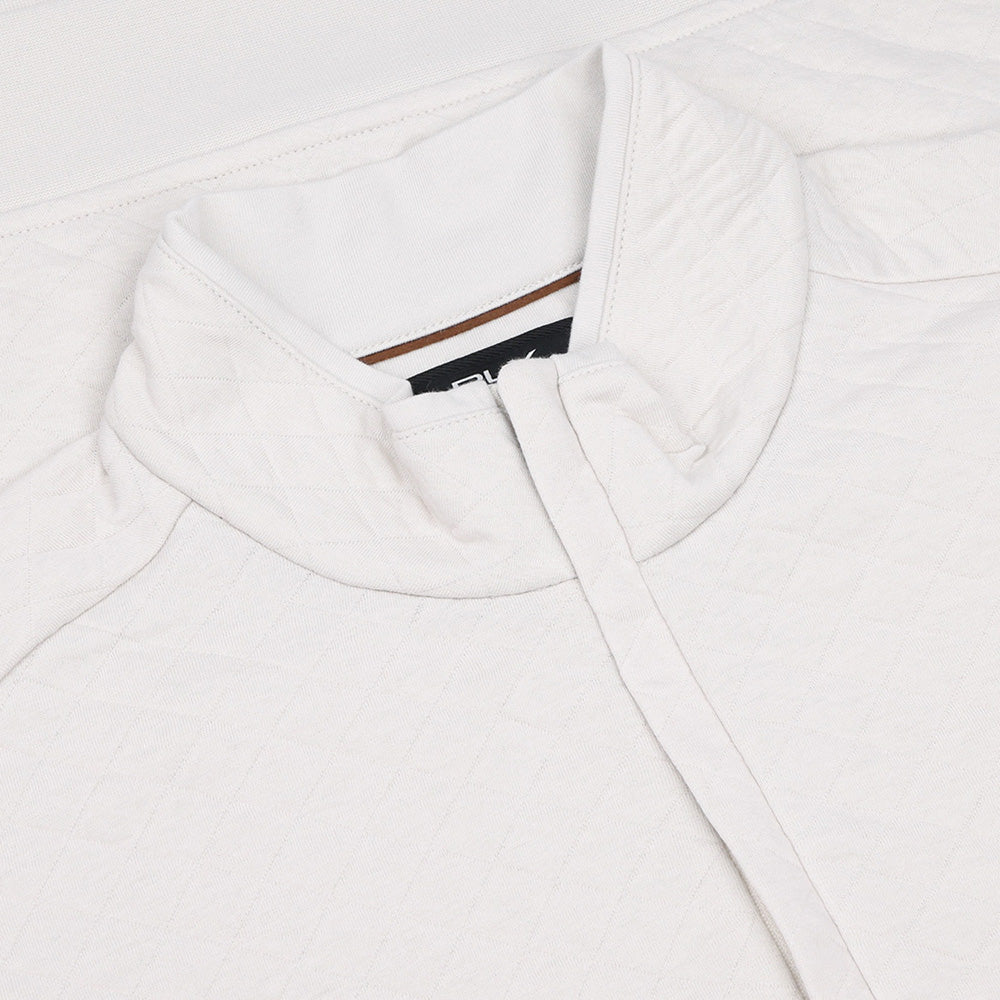 Quilted Double Knit 1/2 Zip Pullover