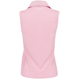 Women's Sleeveless Air Tech Pique Scallop Placket Tailored Fit Polo - Fairway Styles