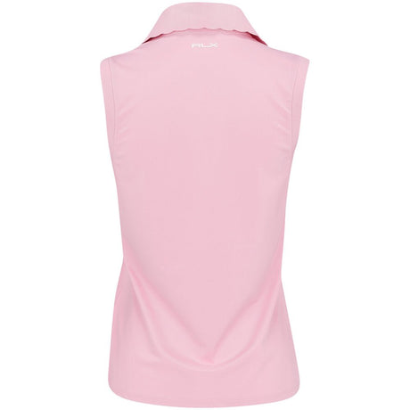 Women's Sleeveless Air Tech Pique Scallop Placket Tailored Fit Polo - Fairway Styles