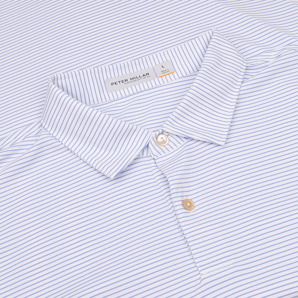 Featherweight Stripe Long Sleeve Polo