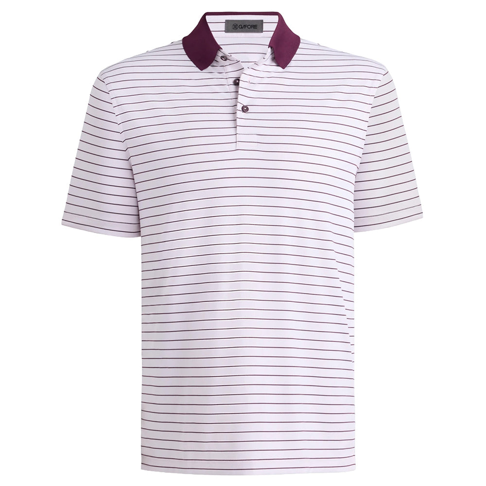 Herringbone Stripe Tech Jersey Polo