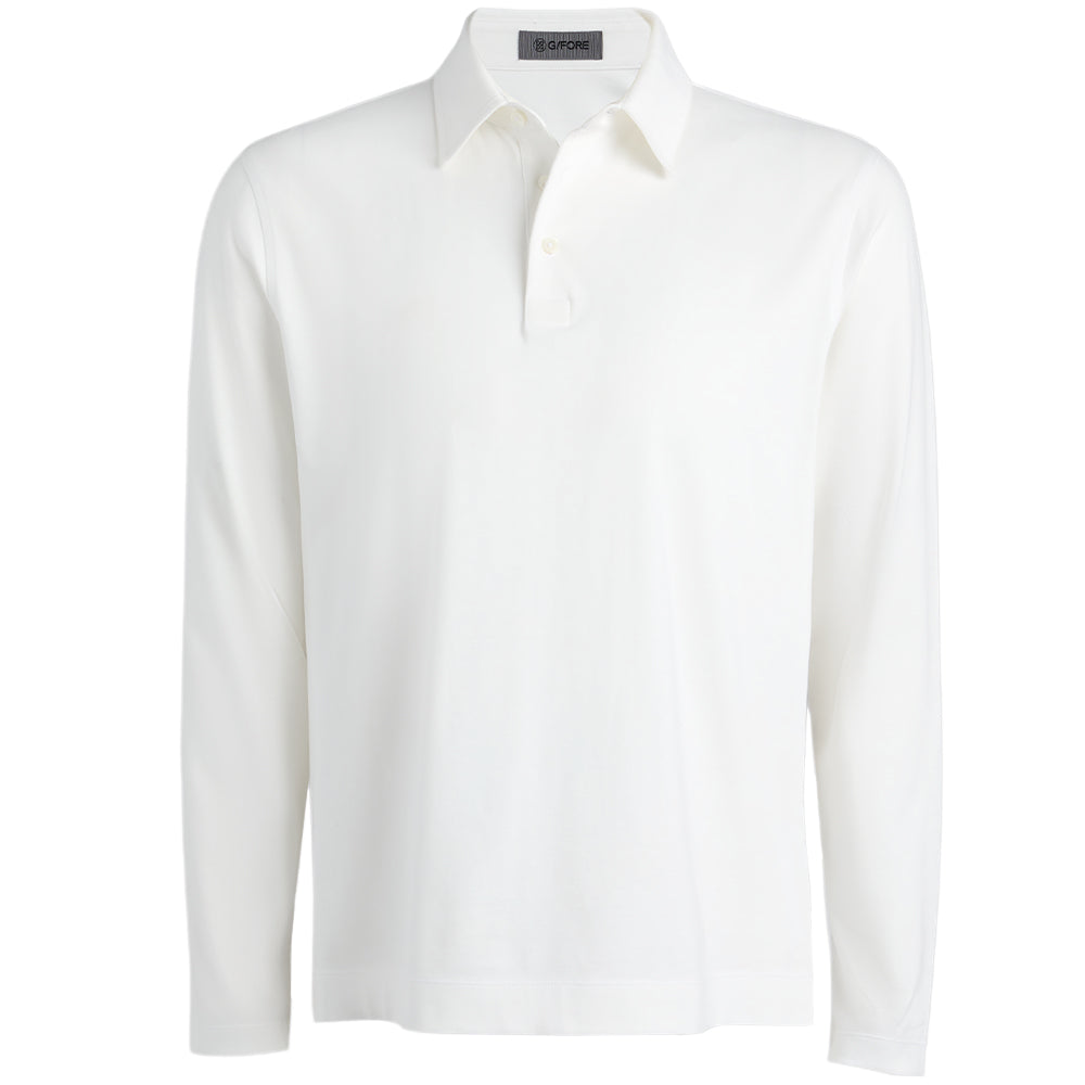 Brushed Cotton Long Sleeve Polo