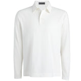 Brushed Cotton Long Sleeve Polo