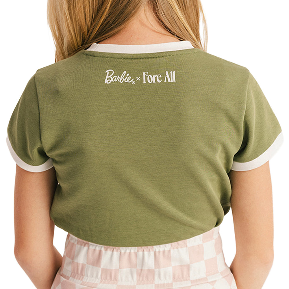 Fore All x Barbie™ Girls' I Can Play Anything Tee