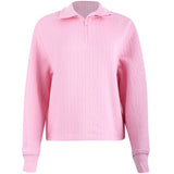 Women's Cable-Quilted 1/4 Zip Pullover