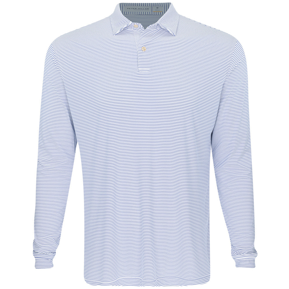 Featherweight Long Sleeve Stripe Polo