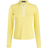 Women's Silky Tech Nylon Long Sleeve 1/4 Zip Polo