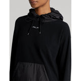 Women's Cloud Fleece Hoodie Nylon Pocket Sweatshirt