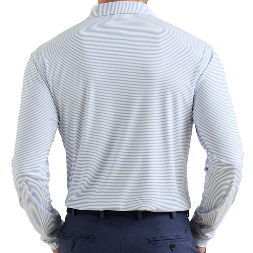Featherweight Stripe Long Sleeve Polo