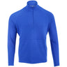 Solid Popcorn Stitch 1/4 Zip Mock Neck Pullover