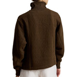 Women's Cable Quilted 1/4 Zip Pullover