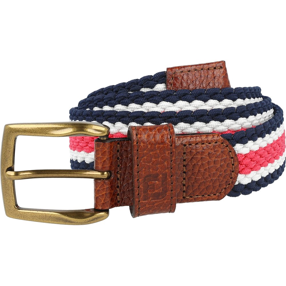 Striped Braided Regular Belt