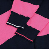 Women's Italian Wool Rugby Stripe Polo Sweater