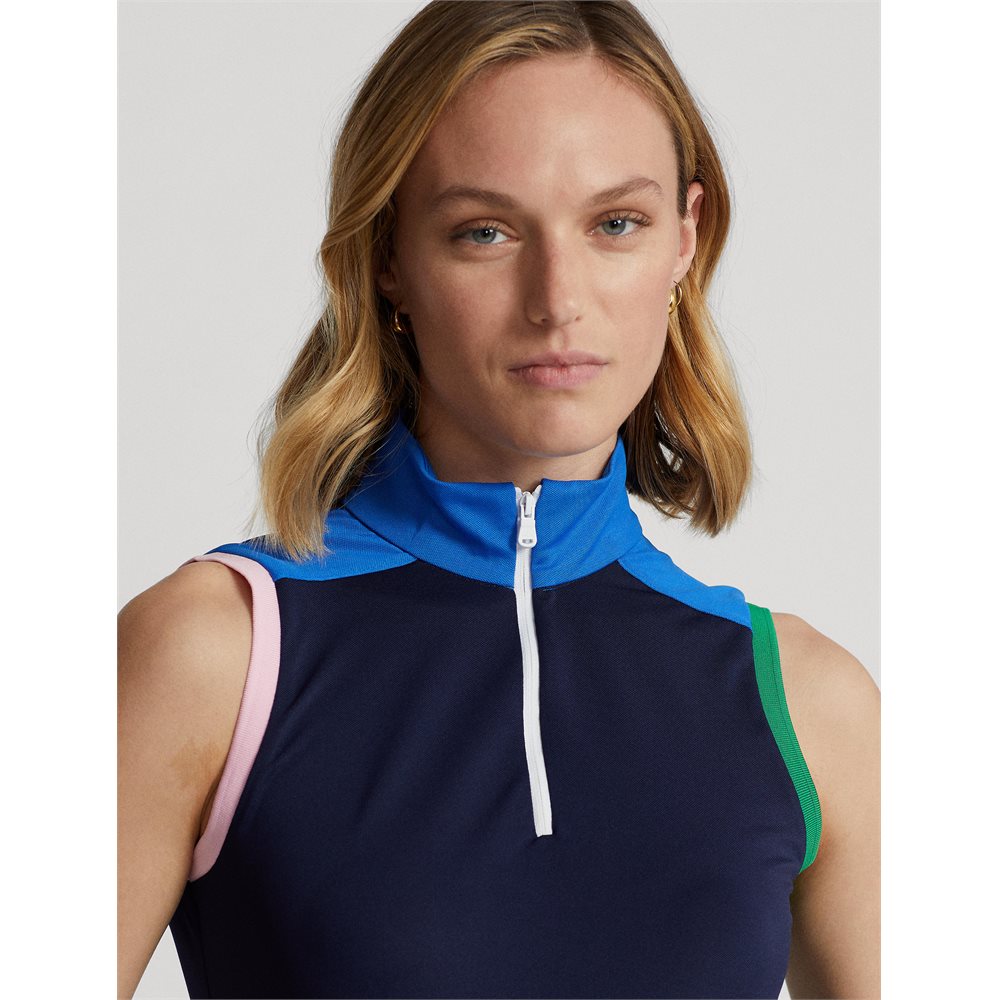 Women's Sleeveless Air Tech Pique 1/4 Zip Polo