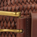 Woven Leather Belt - Fairway Styles