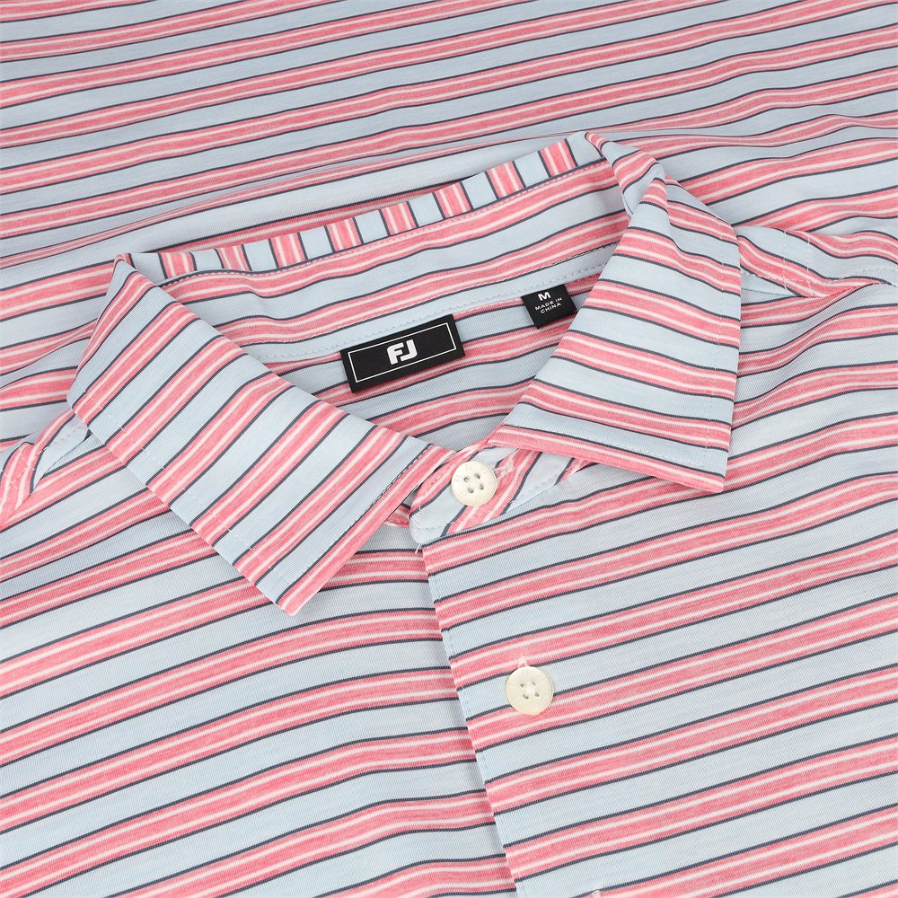 Heather Stripe Lisle Polo