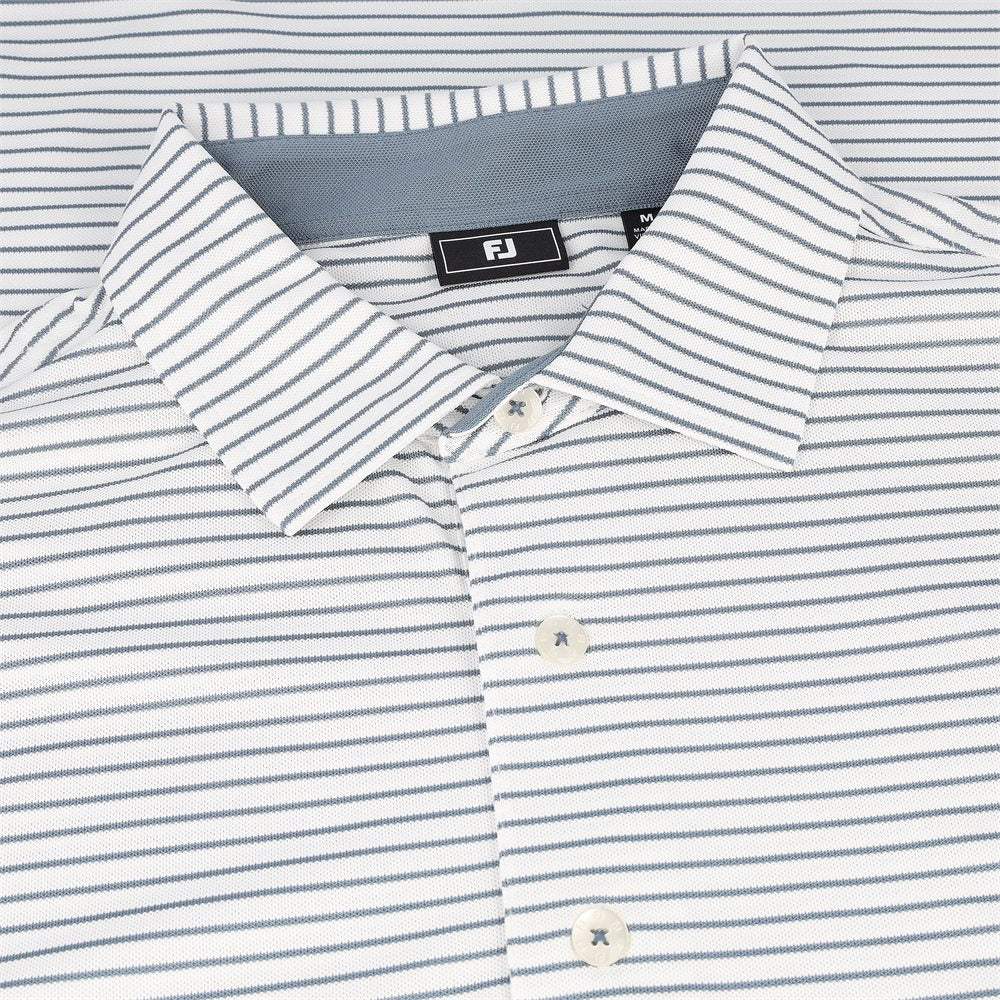 Hickory Stripe Pique Polo - Fairway Styles