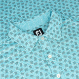 Sketched Print Lisle Polo - Fairway Styles