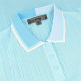 Women's Cotton Blend Ribbed Short Sleeve Sweater - Fairway Styles