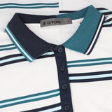 Women's Offset Stripe Tech Pique Sleeveless Polo