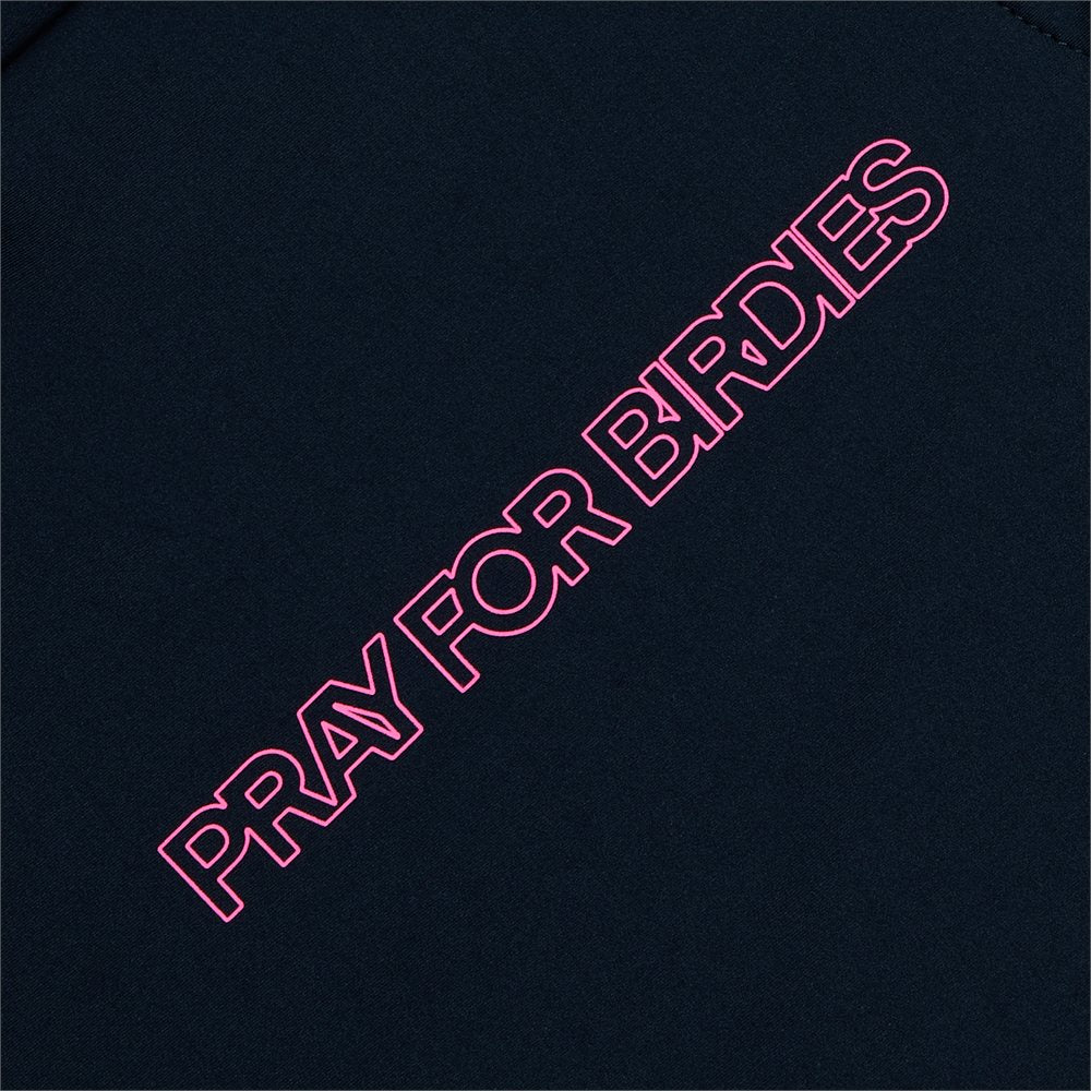 Women's Pray For Birdies Double Knit Brushed Back Cropped Sleeveless Hoodie