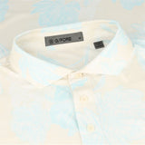 Stamped Floral Tech Jersey Polo