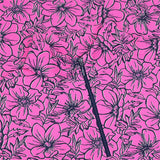 Women's Long Sleeve 1/4 Zip Mock Neck Top - Diana Print