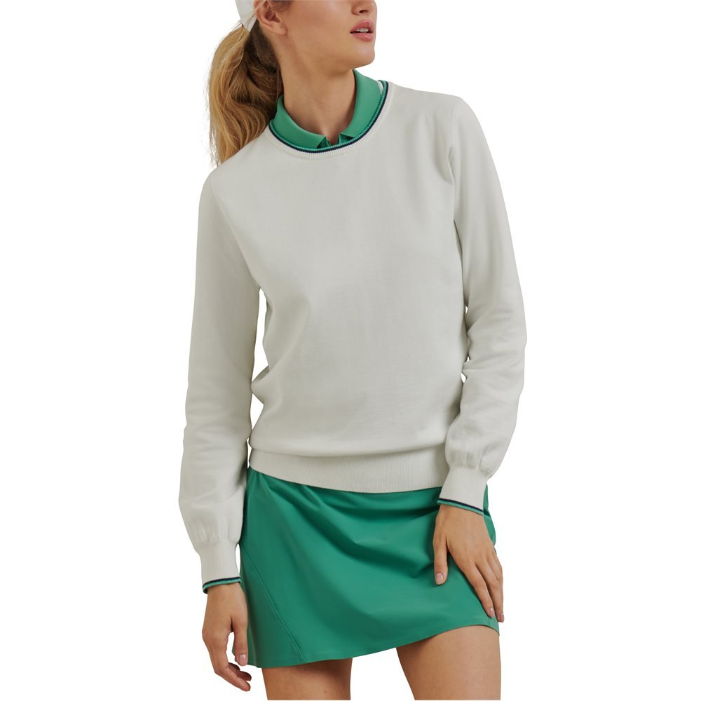 Women's Coolspun Cotton Crewneck Pullover - Fairway Styles