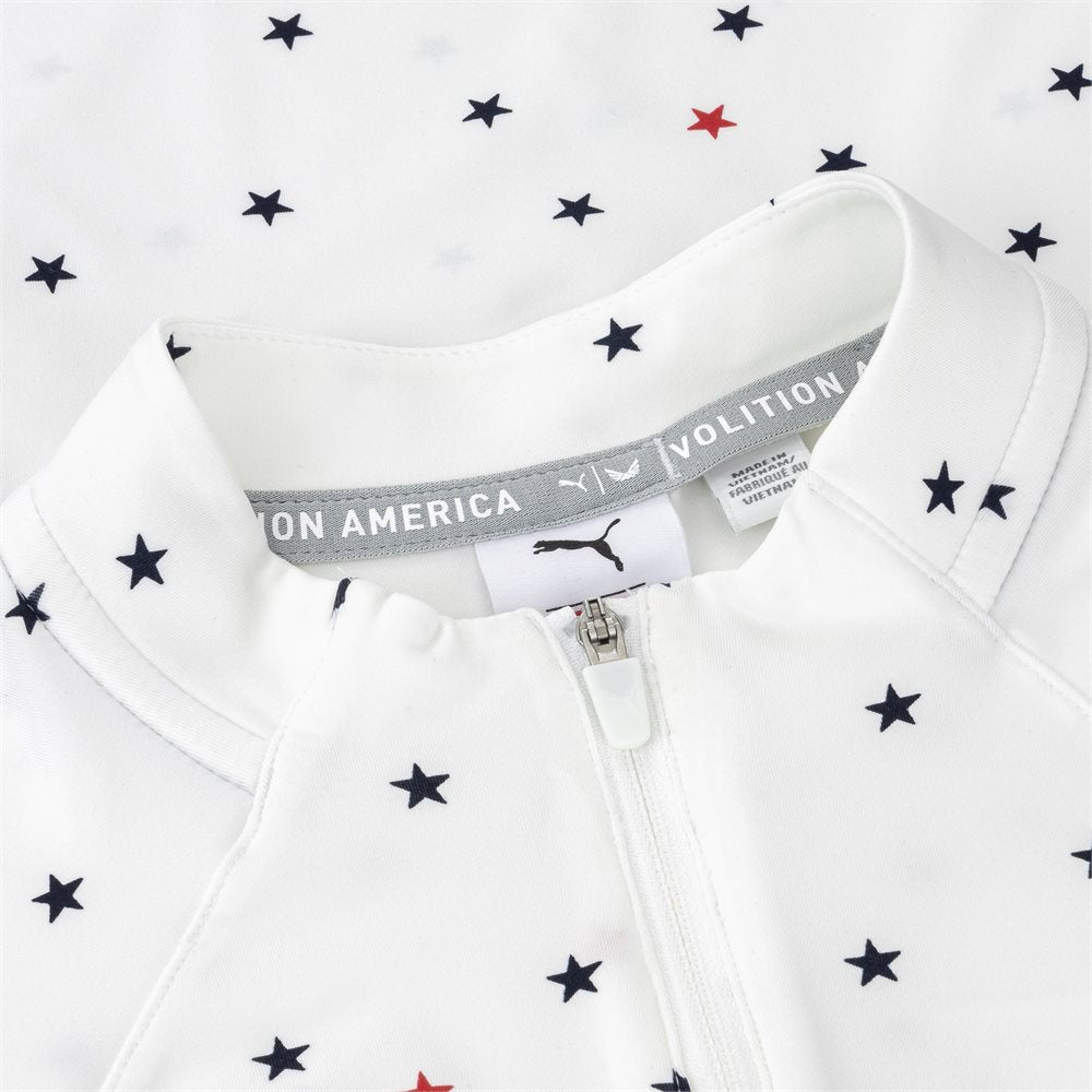 Women's Volition Stars Sleeveless 1/4 Zip Golf Polo
