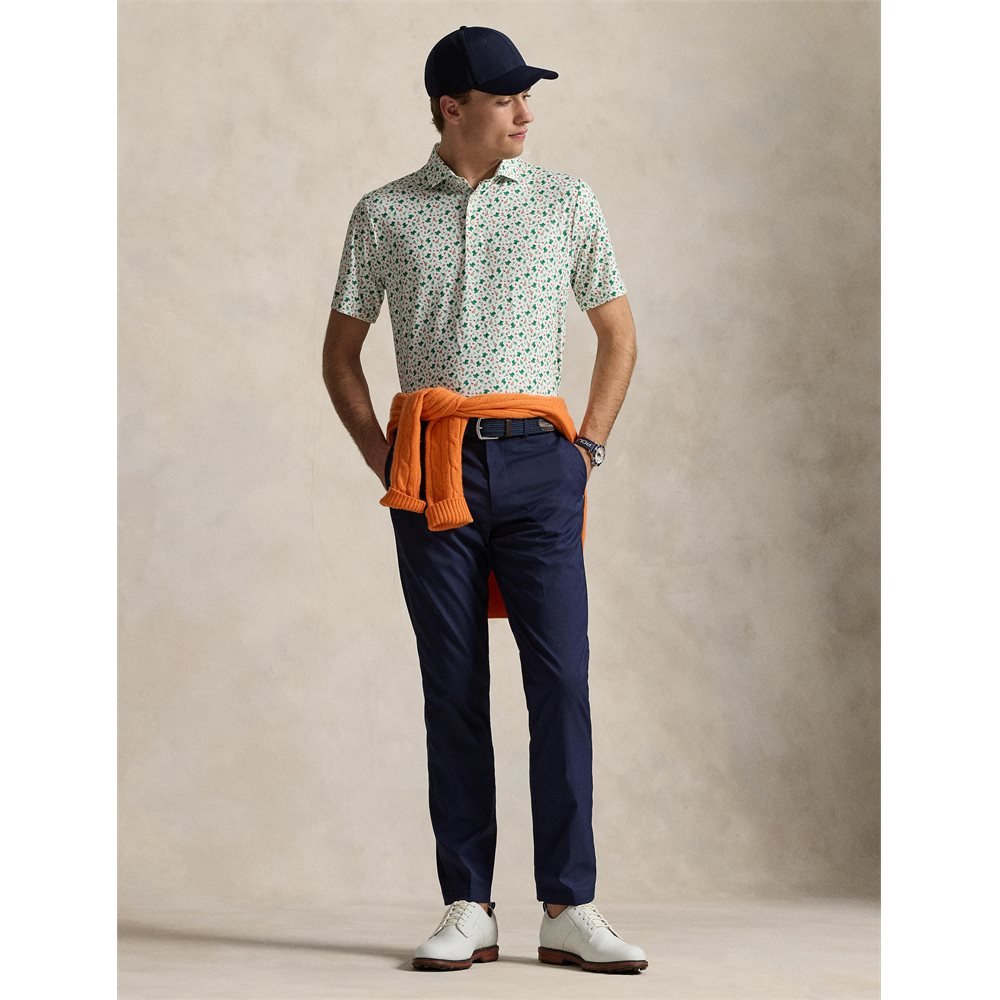 Lightweight Airflow Knit Print Polo - Fairway Styles