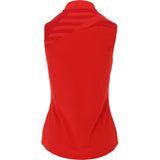Women's Printed Mock Sleeveless Polo Shirt