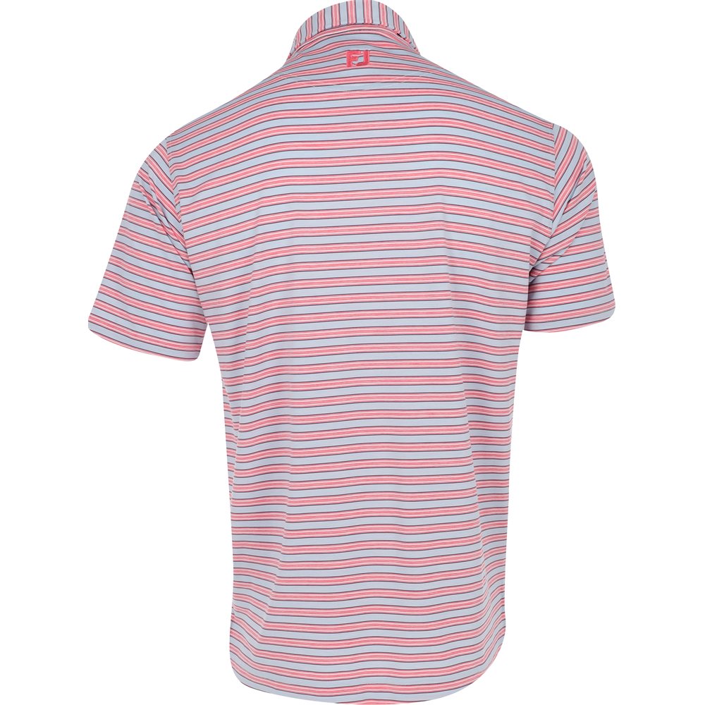 Heather Stripe Lisle Polo