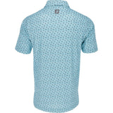 Sketched Print Lisle Polo - Fairway Styles