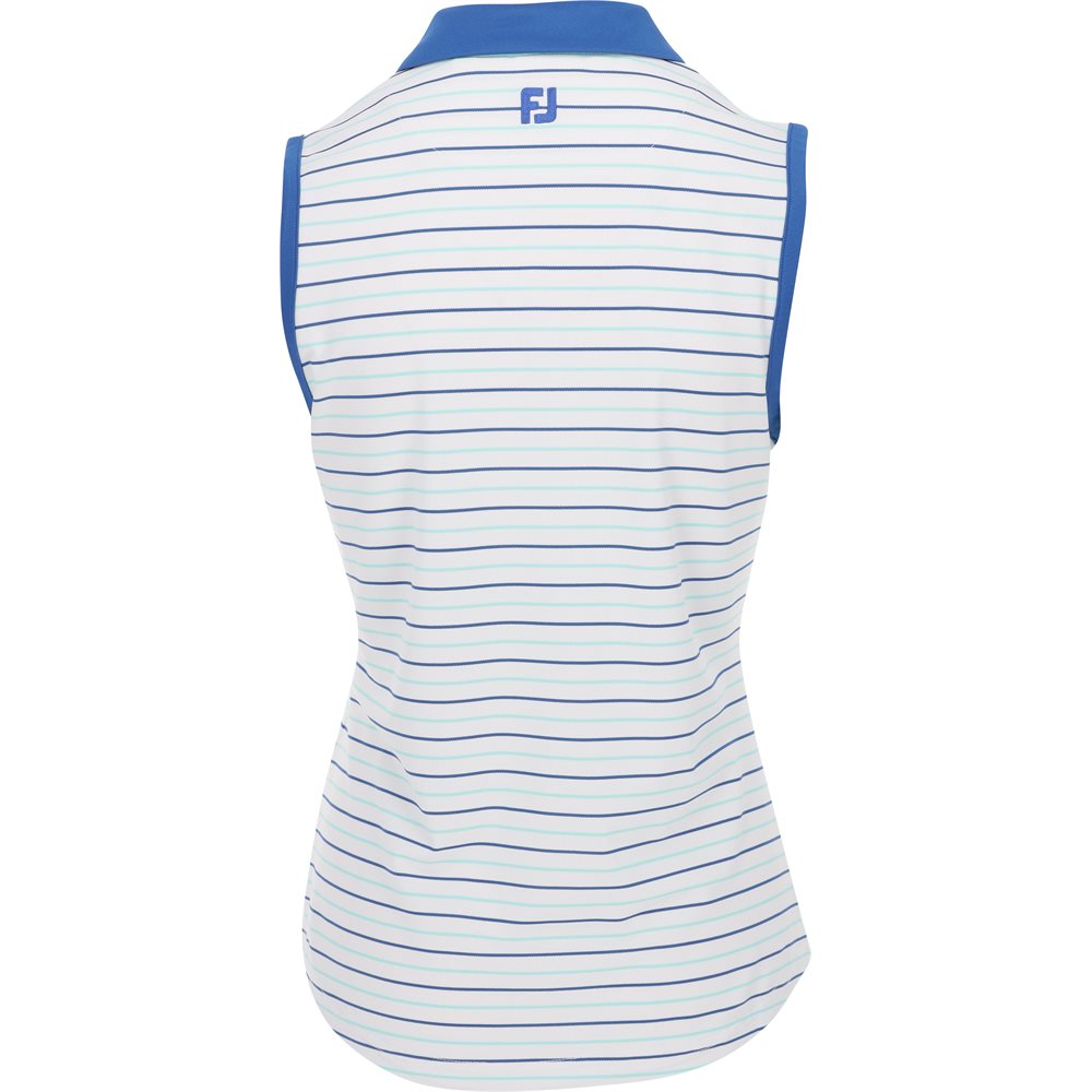 Women's Stripe Collar Sleeveless Shirt