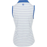 Women's Stripe Collar Sleeveless Shirt