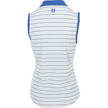 Women's Stripe Collar Sleeveless Shirt