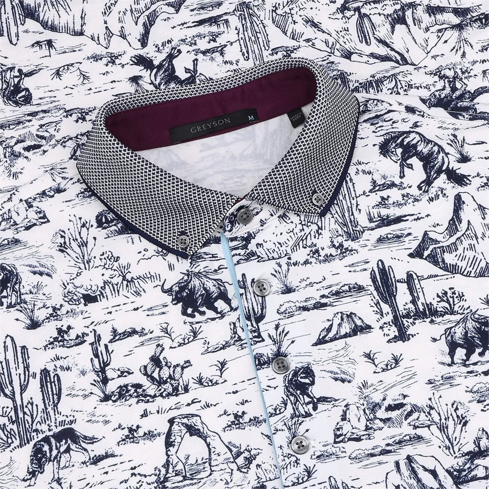 Utah Toile Polo - Fairway Styles