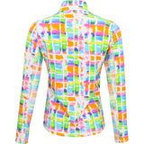 Women's Long Sleeve Mock Neck Top - Tatiana Print