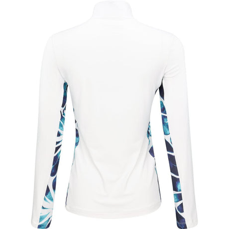 Women's The Desiree Long Sleeve 1/4 Zip Mock Neck Top - Fairway Styles
