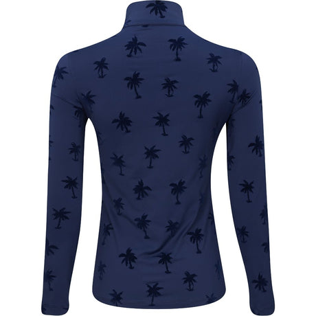 Women's The Soft Palms Long Sleeve 1/4 Zip Mock Neck Top