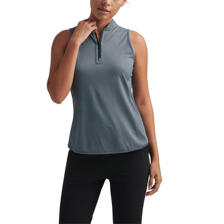 Women's Squared Away Shirley Sleeveless Zip Polo - Fairway Styles