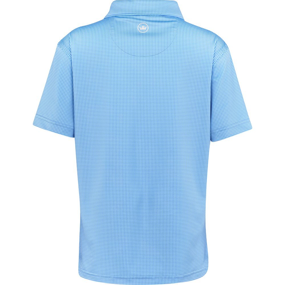 Juniors' Gingham Performance Jersey Polo - Fairway Styles