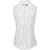 Women's Volition Stars Sleeveless 1/4 Zip Golf Polo