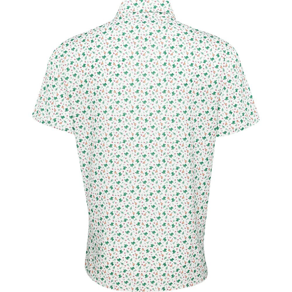 Lightweight Airflow Knit Print Polo - Fairway Styles
