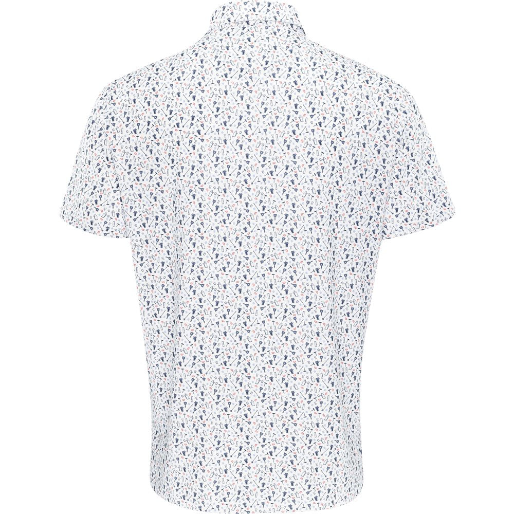 Lightweight Airflow Print Polo