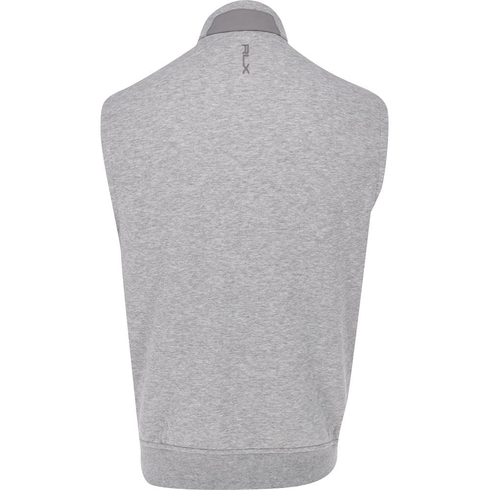 Quilted Double Knit Full Zip On Seam Pocket Vest
