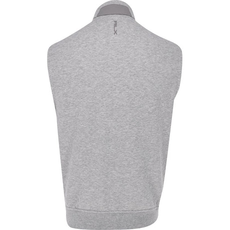 Quilted Double Knit Full Zip On Seam Pocket Vest