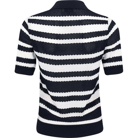 Women's Multi Stripes Knit Polo
